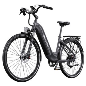 Onesport OT05 Pro Vélo électrique moteur 250 W batterie 36 V 225 Ah pneus 70050C vitesse maximale 25 kmh autonomie 140 km freins à disque hydrauliques fourche à suspension avant transmission Shimano 7 vitesses  Gris Tech
