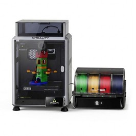 Creality K2 SE Combo 3D-Drucker mit Gehäuse, 500 mm/s Geschwindigkeit, 0,1 mm Präzision, 220×215×245 mm Bauraum, automatische Nivellierung, 300 °C Düse für Mehrmaterialdruck