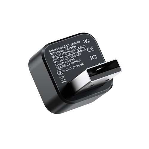 MINIX CA525 Kabelgebundener CarPlay-/Android-Auto-zu-Funk-Adapter, Mini-Kabelgebunden-zu-Funk-Konverter, WiFi 6, Bluetooth 5.4, Stecker