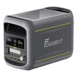 FOSSiBOT F1800 Station d'Alimentation Portable, 1024Wh LiFePO4, Sortie AC 1800W, Charge Ultra-Rapide 1200W AC & 500W Solaire, Multi-Port USB/Type-C/Voiture, Contrôle via Application, Silencieuse <10ms UPS