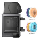 Elegoo Centauri Carbon 2 Combo 3D-Drucker + 4kg HS PETG Filament – Orange-Weiß/Blau-Weiß/Rosa-Gelb/Grün-Lila