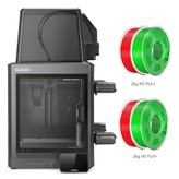 Elegoo Centauri Carbon 2 Combo 3D-Drucker + 4kg HS PLA+ Filament - 2kg Rot/Grün