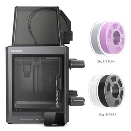 Elegoo Centauri Carbon 2 Combo Imprimante 3D + 4kg de filament Mecpow HS PLA+ - Blanc/Lilas/Gris/Noir