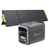 FOSSiBOT F1800 Station d'alimentation portable + 1×SP200 200W panneau solaire pliable