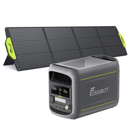 FOSSiBOT F1800 Tragbare Powerstation + 1×SP200 200W Faltbares Solarpanel