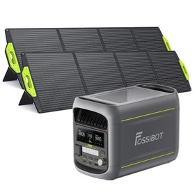 FOSSiBOT F1800 Portable Power Station with 2 SP200 Solar Panel