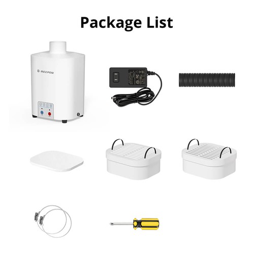 Mecpow P50 Purificateur de fumée avec 2 filtres – Image 6