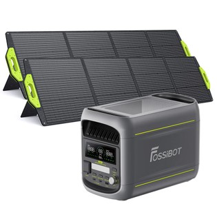 Coupon Geekbuying FOSSiBOT F1800 Portable Power Station + 2×SP200 200W Foldable Solar Panel