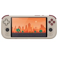 MANGMI AIR X játékkonzol, 5,5 hüvelykes 1920*1080 IPS képernyő, 64 GB tárhely, 128 GB TF kártya, Android 14, Hall joystickok és Hall triggerek - szürke