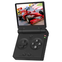 Miyoo Mini Flip játékkonzol, 2,8 hüvelykes 750x560 IPS képernyő, 64 GB-os TF kártya, 2,4 G WiFi, Linux rendszer, 2500 mAh akkumulátor - fekete