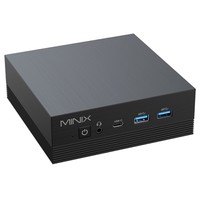 MINIX Z100-Aero Mini PC, Intel Alder Lake-N100 4 magos, akár 3,4 GHz-ig, 16 GB RAM, 512 GB SSD, WiFi 5.1, Bluetooth 5.1, 1*DP+1*HDMI 2.1+1*Type-C 4K@60Hz háromkijelzős, 2*RJ45, 1G+2.5G dupla Ethernet, 4*USB 3.2, 1*Audio - USA csatlakozó