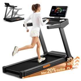 ROBORE L20 Foldable Treadmill with 20% Manual Incline