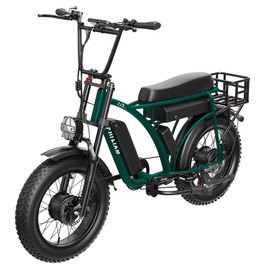 PHILIAM ET9 Kétmotoros Elektromos Kerékpár, 2×1000W (3000W csúcs), 52V 50Ah dupla akkumulátor, max. 50 km/h, akár 320 km hatótáv (rásegítéssel), 7 sebességes Shimano, 4 dugattyús hidraulikus fékek, 135 kg teherbírás
