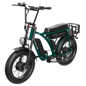 PHILIAM ET9 Vélo électrique à double moteur 1000W*2 52V 25Ah*2