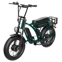 PHILIAM ET9 Dupla Motoros Elektromos Kerékpár, 1000W*2 (Csúcsteljesítmény 3000W), 52V 50Ah Dupla Akkumulátor, 50km/h Max. Sebesség, 320km PAS Hatótávolság, 7 Sebességes Shimano, 4 Dugattyús Hidraulikus Fékek, 135kg Teherbírás, Terepjáró, Vastag Kerek
