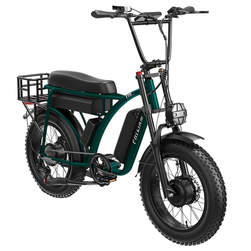 PHILIAM ET9 Elcykel med dubbla motorer 1000W*2 52V 25Ah*2