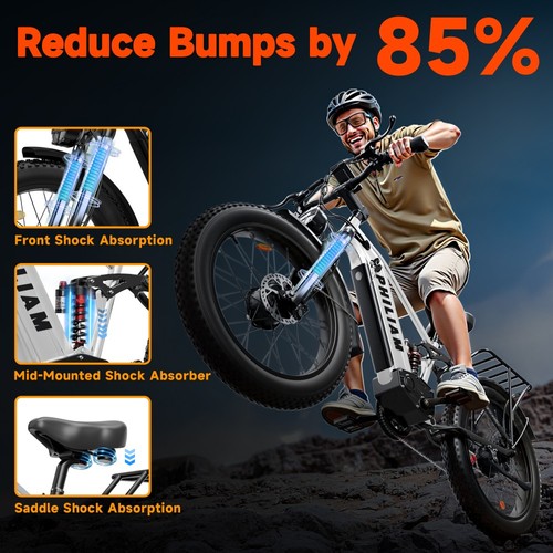 PHILIAM F3 PRO Elcykel med dubbla motorer 1000W*2 52V 23Ah