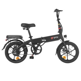 DYU A1F Electric Bike 16 Inch 250W Motor 36V 7.5AH 25Km/h Speed Black