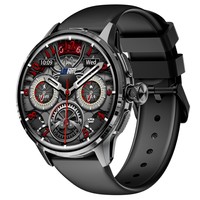 LOKMAT APPLLP 3 okosóra, 1,6 hüvelykes AMOLED HD kijelző, SIM kártya támogatás, 3 GB + 32 GB memória, GPS és WiFi kapcsolat, Android okosóra, egészségfigyelés és fitneszkövető - fekete