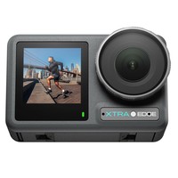 Xtra Edge 4K akciókamera, 1/1.3" CMOS érzékelő, 4K 120FPS Ultra HD sportkamera, 16 méterig vízálló, tok nélkül, 155°-os széles látószög, hiperstabilizálás, dupla érintőképernyő, 180 perces akkumulátor-üzemidő, mágneses rögzítésű POV vlog kamera