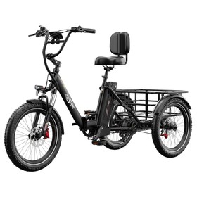 ONESPORT OT30 Pro Electric Cargo Tricycle 500W 48V 18Ah Black