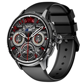 LOKMAT APPLLP 3 Smartwatch 16Zoll AMOLEDHDDisplay SIMKartenUnterstützung 3GB+32GB Speicher GPS  WLAN AndroidSmartwatch Gesundheitsüberwachung  FitnessTracker  Schwarz