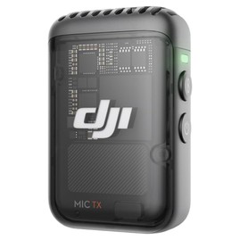 Refurbished DJI Mic 2 Transmitter, Wireless Lavalier Microphone, 2.4GHz 250m Transmission, 32-bit Float / 48kHz 24-bit Recording, 8GB Internal Storage, AI Noise Cancellation, 6H Battery, Magnetic Clip - Shadow Black
