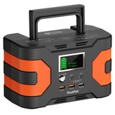 FlashFish EA200 Ható erőmű, lítium-ion 18650 akkumulátor, 200W tiszta szinuszos kimeneti, 400W csúcsfeszültség, 230V AC aljzat, QC3.0 gyors töltés, fali/napelemes/autós töltés, napelemes generátor áramforrás kempingezés, helyzet és CPAP-hoz