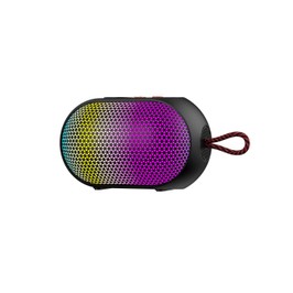 SOUNARC XR3 Mini Enceinte Bluetooth portable – Son stéréo 5 W, Bluetooth 5.3, appairage TWS, 10 h d'autonomie, éclairage LED, compatible microSD et AUX