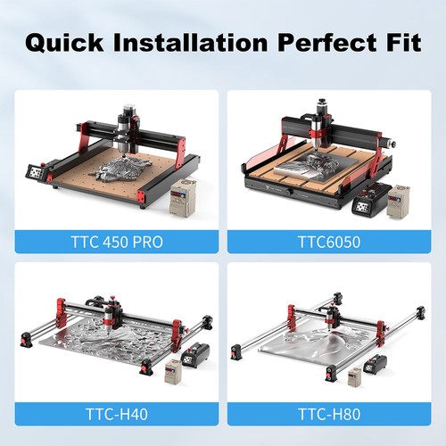 TWO TREES 1000W Luftgekühlter CNC-Spindelsatz für TTC6050/TTCH40/TTCH80