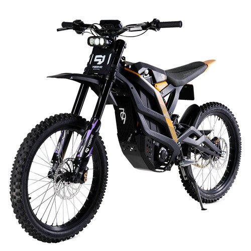 79BIKE Falcon Pro Elektromotorrad 10kW 72V 35Ah Schwarz Gelb