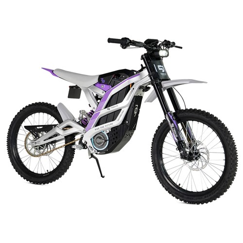 79BIKE Falcon Pro Elektromotorrad 10kW 72V 35Ah Silber Lila