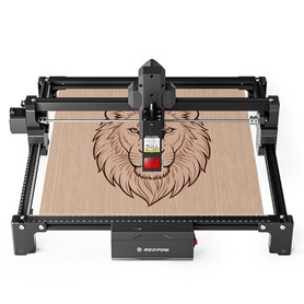 Mecpow X3S 12W Lasergravierer, 10000 mm/min Hochgeschwindigkeit, 0,01 mm Präzision, 360×360 mm Arbeitsbereich, erweiterbar auf 360×730 mm, WLAN- & USB-C-Konnektivität, kompatibel mit LightBurn, Neigungsschutzsystem