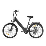 Touroll J2 ST Pro Vélo électrique à cadre bas, moteur 450W, 45Nm, batterie amovible 36V 15.6Ah, 25km/h, autonomie 100km, freins à disque hydrauliques, Shimano 7 vitesses, pneus 26