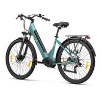 Touroll Urbano 3 elektromos kerékpár, 250 W-os motor, 36 V-os 13 Ah-s akkumulátor, 25 km/h maximális sebesség, 120 km-es hatótávolság, 27,5 hüvelykes gumik, hidraulikus tárcsafékek, első teleszkópos villa, Shimano 7 sebességes váltó