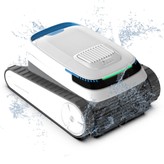 AIRROBO TBPC20 Nettoyeur de piscine robotisé sans fil, 3 moteurs et deux brosses de nettoyage, puissance de 80W, batterie de 5200mAh, autonomie de 2 heures, capable de gravir les murs, Nettoyage du sol/mur/ligne d'eau, Escalade murale 90°, IP68