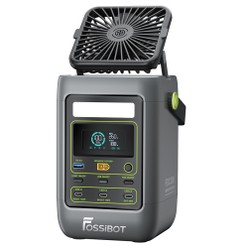 FOSSiBOT FDC300 Hordozható áramforrás, 288Wh LiFePO4 akkumulátor, két 140W USB-C nagy teljesítményű kimenet, gyorstöltés USB-C/napenergia/autó, QC3.0 USB-A port, XT60 autó- és napelemes bemenet, beépített hűtőventilátor, intelligens HD kijelző