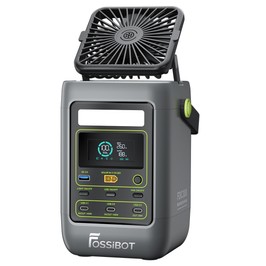 FOSSiBOT FDC300 Tragbare Powerstation, 288Wh LiFePO4-Batterie, Duale 140W USB-C Hochleistungsausgang, Schnellladung über USB-C/Solar/Auto, QC3.0 USB-A Anschluss, XT60 Auto & Solar-Eingang, Smart HD-Display, Eingebauter Kühlventilator
