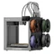Flashforge Creator 5 3D nyomtató, 4 független szerszámfej, 256×256×256 mm nyomtatási térfogat, 600 mm/s mozgási sebesség, automatikus szintezés, 320° C-fúvóka, többszínű, többanyagos nyomtatás, WiFi távfelügyelet, PEI flexibilis építőlemez