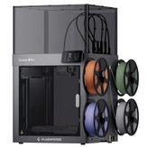 Flashforge Creator 5 Pro Imprimante 3D, 4 têtes d’outils indépendantes, vitesse jusqu’à 600 mm/s, volume d’impression 256×256×256 mm, extrudeur 320°C, chambre chauffée, filtration HEPA13, nivellement automatique, surveillance à distance WiFi
