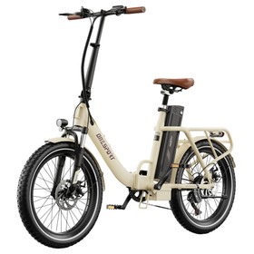 ONESPORT OT16 Vélo électrique 20 pouces Fat Tire Batterie 17Ah - Blanc
