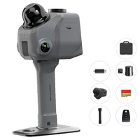 3DMakerpro Raven Max RTK LiDAR szkenner, dupla 12MP-es kamera, integrált RTK pozicionálás, 100 m-es szkennelési tartomány, földmérési szintű térképezés, 150 000 pont/s, 360°×40° látószög, továbbfejlesztett RGB pontfelhők, 4K True-Color rögzítés, 32 G