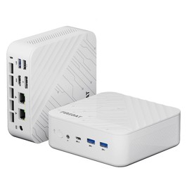 FIREBAT AM02 Mini-PC Barebone (ohne RAM und SSD), AMD Ryzen 7 H 255 8C/16T bis 4,9 GHz, Radeon 780M, Dual DDR5 5600MHz RAM-Slots, Dual M.2 PCIe SSD-Slots, HDMI + DP + vollfunktionaler Type-C, Triple-Display, Dual Gigabit RJ45, WiFi 6, Bluetooth 5.2