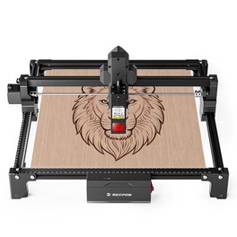 Mecpow X3S 7W Lasergraviergerät, 10000 mm/min hohe Geschwindigkeit, 0,01 mm Präzision, 360×360 mm Arbeitsbereich, 0,05 x 0,07 mm Laserpunkt, WiFi- & USB-C-Verbindung, Offline-Gravur, unterstützt LightBurn/ LaserGRBL/ MKSLaser