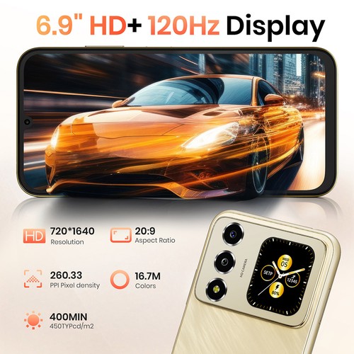 FOSSiBOT S7 Smartphone Obsidian Black