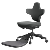 NEWTRAL MT-M Standing-Mate Ergonomic Standing Desk Chair, 5-in-1 Adaptive Seating, 167° Flip Backrest, Adjustable Seat Height 46-57cm, Seat Depth 38-44cm, Armless Design, Fully Adjustable Ergonomics, 150kg Load Capacity - Dark Gray