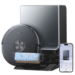 Narwal Flow 2 Saug- und Wischroboter, 31.000 Pa Saugkraft, zweifache 1080p-KI-Sicht, versteckte LiDAR-Navigation, 60°C Heißwasser, 7000mAh Akku, Anti-Verwicklungssystem, 2,4l Auto-Staubabsaugung, wartungsfreie Basisstation bis zu 120 Tage