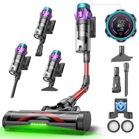 Ultenic U18 PowerPro akkus porszívó, 55 kPa erős szívóerő, 600 W-os motor, akár 80 perc üzemidő, gubancolódásgátló hengerkefe, intelligens LED kijelző, 6 rétegű szűrés, fali töltőállomás állatszőrhöz és kemény padlókhoz