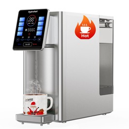 Hydrofast W100 Pultra szerelhető víztisztító meleg és szobahőmérsékletű vízzel, 8 hőmérséklet, meleg víz 3 másodperc alatt, 6 szintű fordított ozmózis szűrés, 15 szintű vízmennyiség, konyhába, irodába, hálószobába