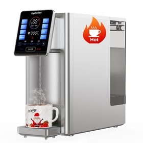 Hydrofast W100 Pultra szerelhető víztisztító meleg és szobahőmérsékletű vízzel, 8 hőmérséklet, meleg víz 3 másodperc alatt, 6 szintű fordított ozmózis szűrés, 15 szintű vízmennyiség, konyhába, irodába, hálószobába